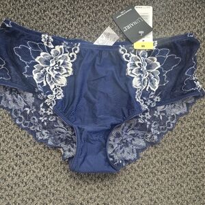 Women's Blue Lace Panties
